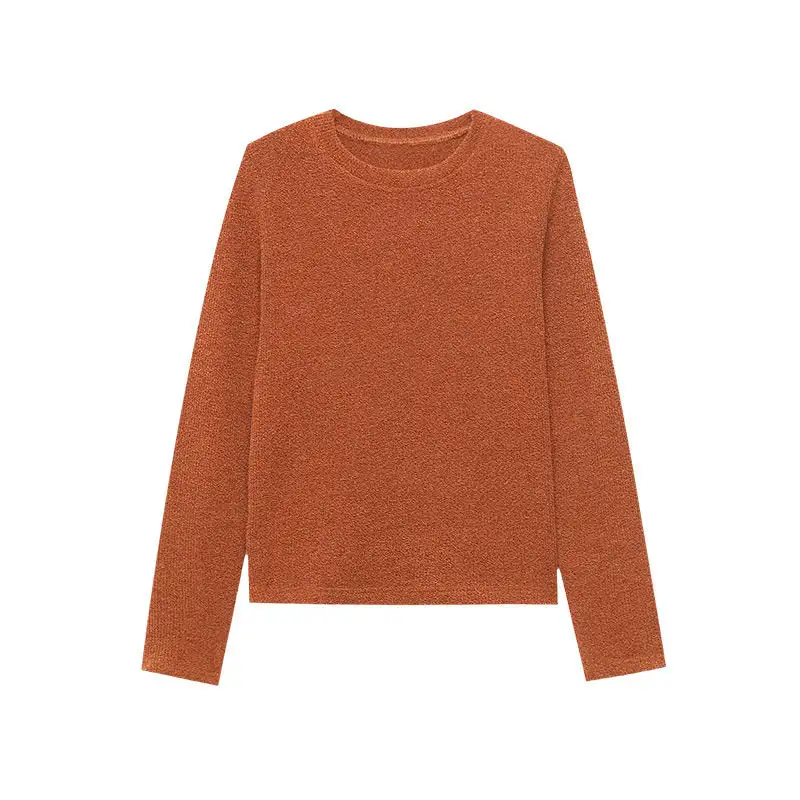 Minimal Simple Round Neck Loose Knit Sweater