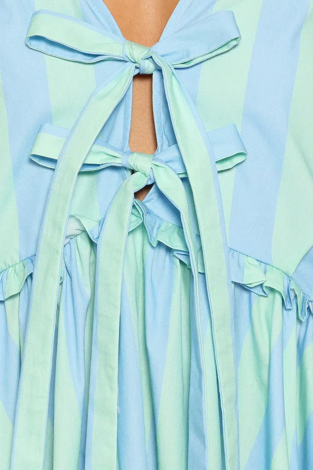 A-Line V-Neck Mini Dress