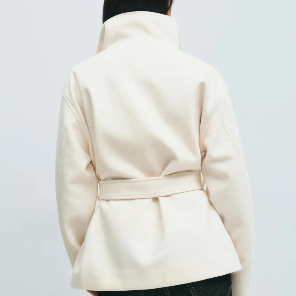 Relaxed Pearl Cascade Coat
