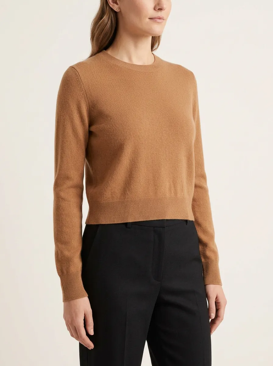 Women's Crewneck Cropped Sweater