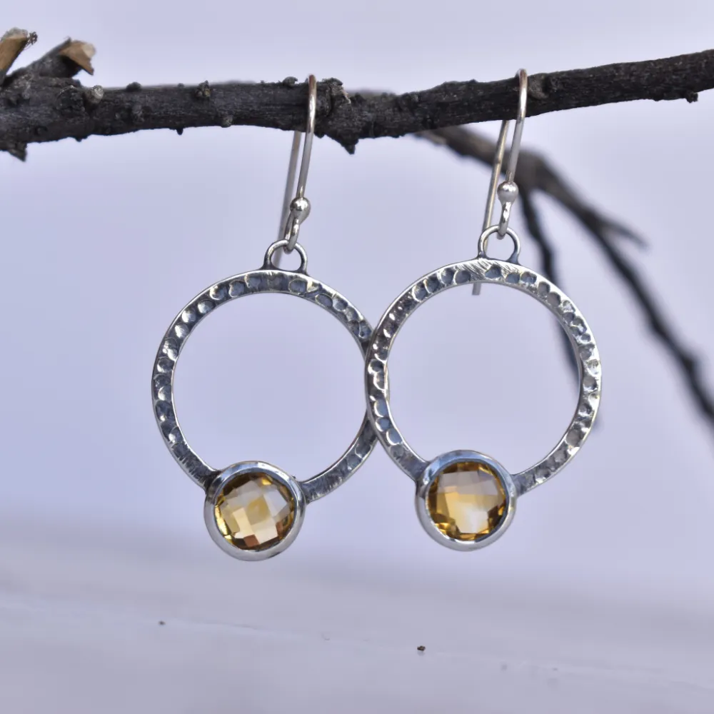 Boho Citrine Earrings