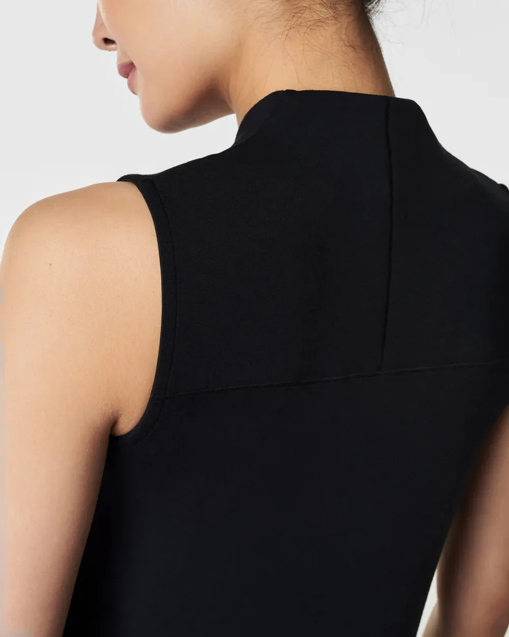 Very Black V-Neck Mini Dress