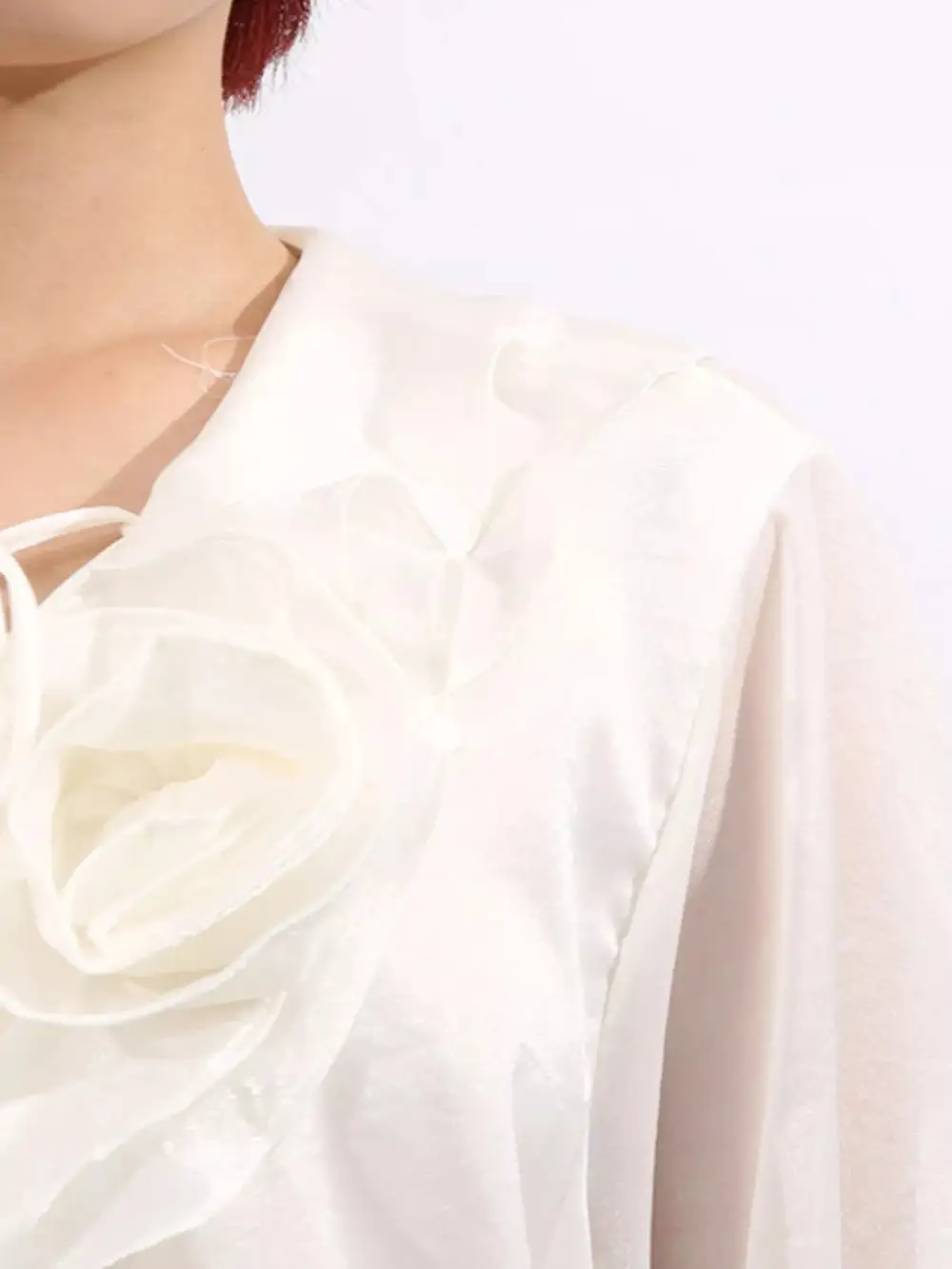 Floral Ruffle Long Sleeve Dress Casual