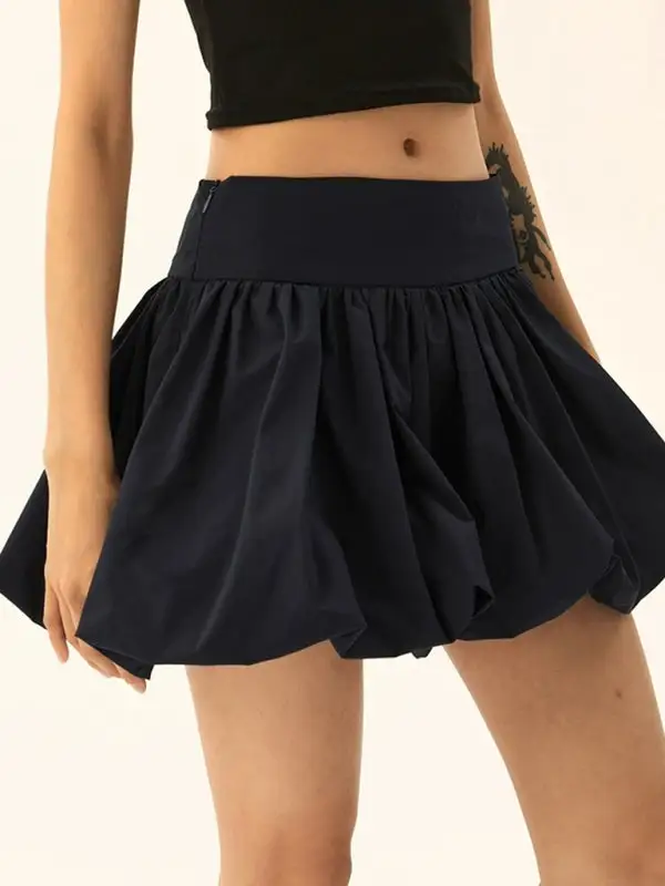 Smart Cotton Blend Pocket Detail Skirt