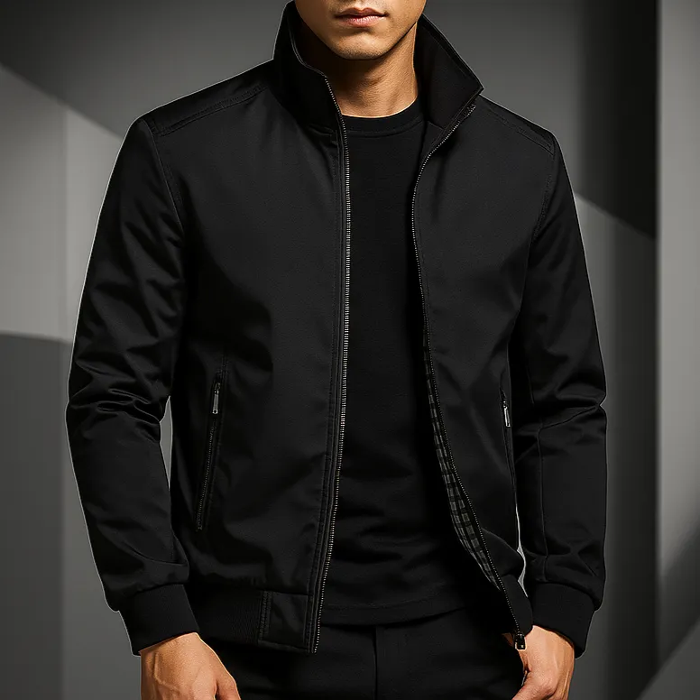 Zip Front Slim Fit Jacket