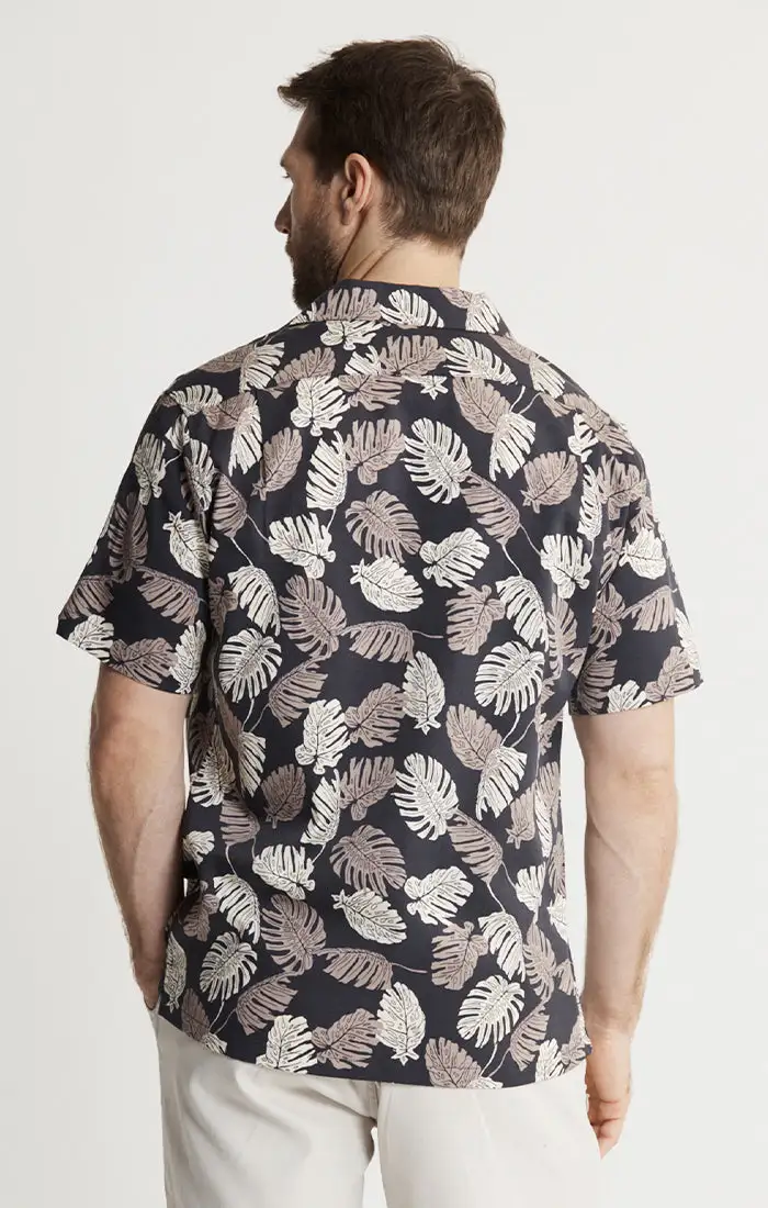 Lyocell Twill Short Sleeve Camp Shirt