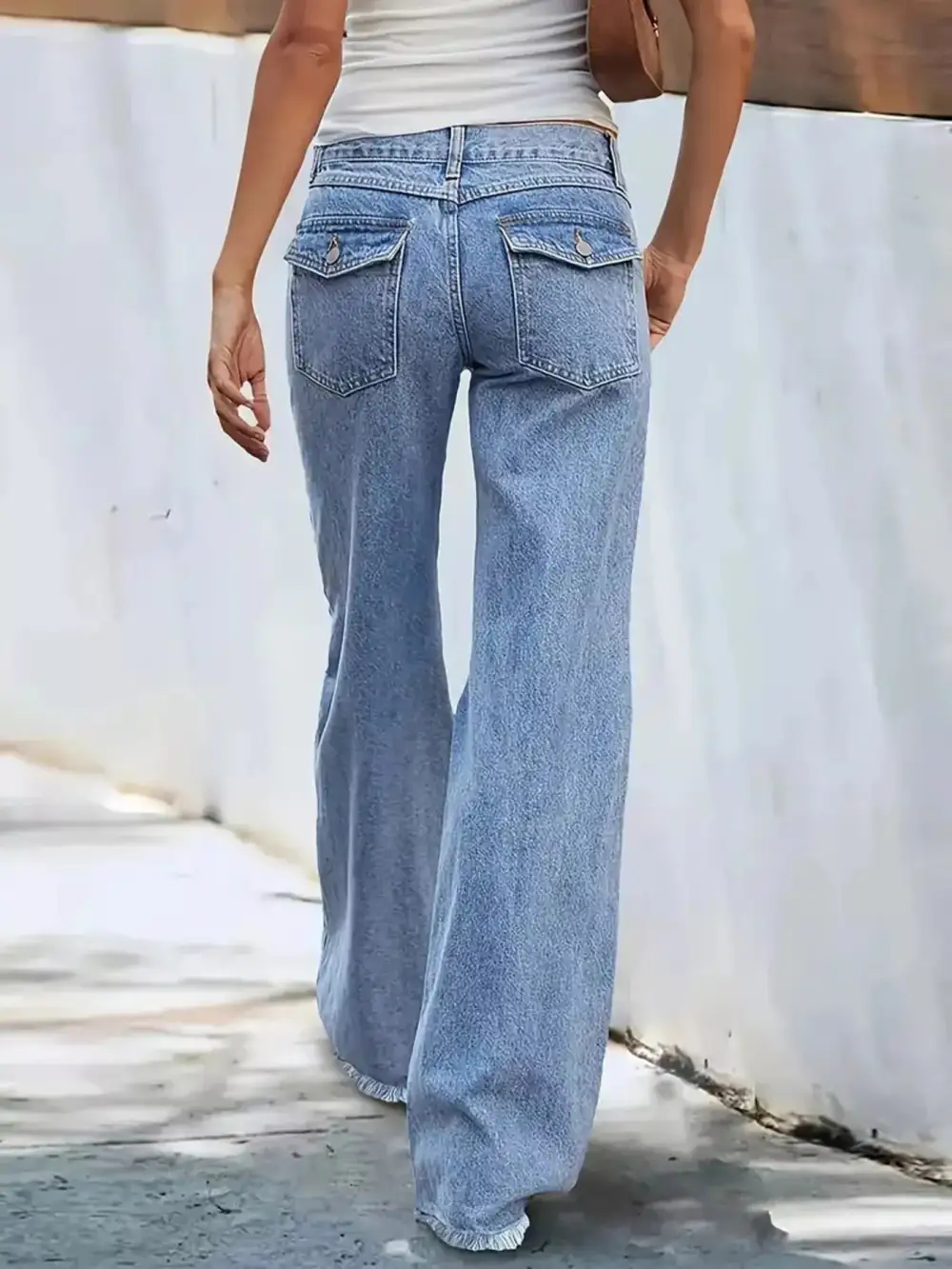 High-Waisted Wide Leg Jeans For Women