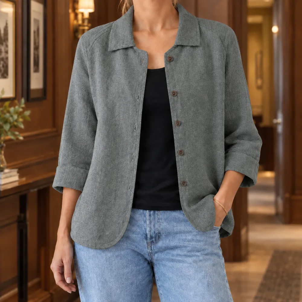 Hip-Length Relaxed Blazer