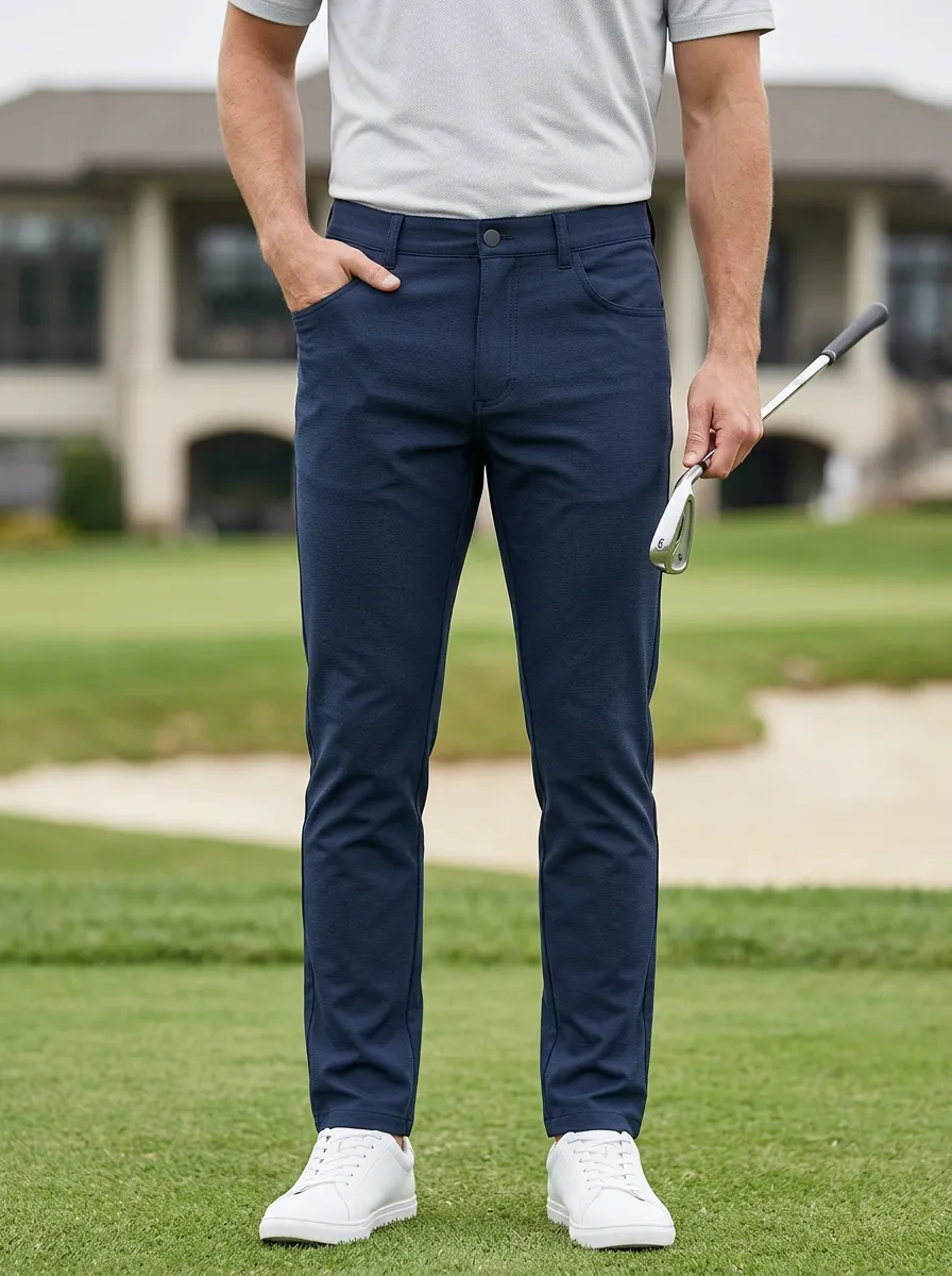 Men's Easy-Wear Performance Stretch Golf Pants