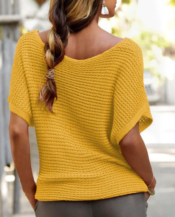 Ginger Solid Loose Knit Short