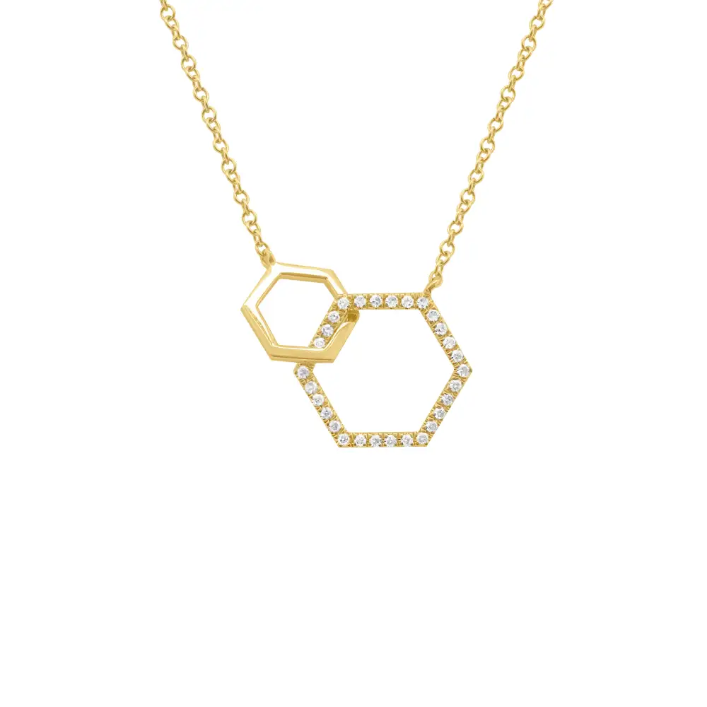Contemporary Sculpted Classic Diamond Necklace