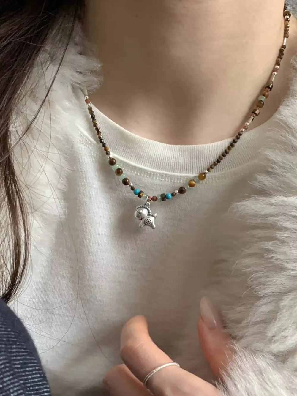 Beaded Pendant Necklace