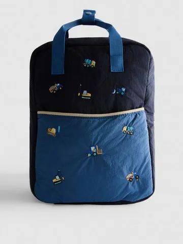 Embroidered School Backpack