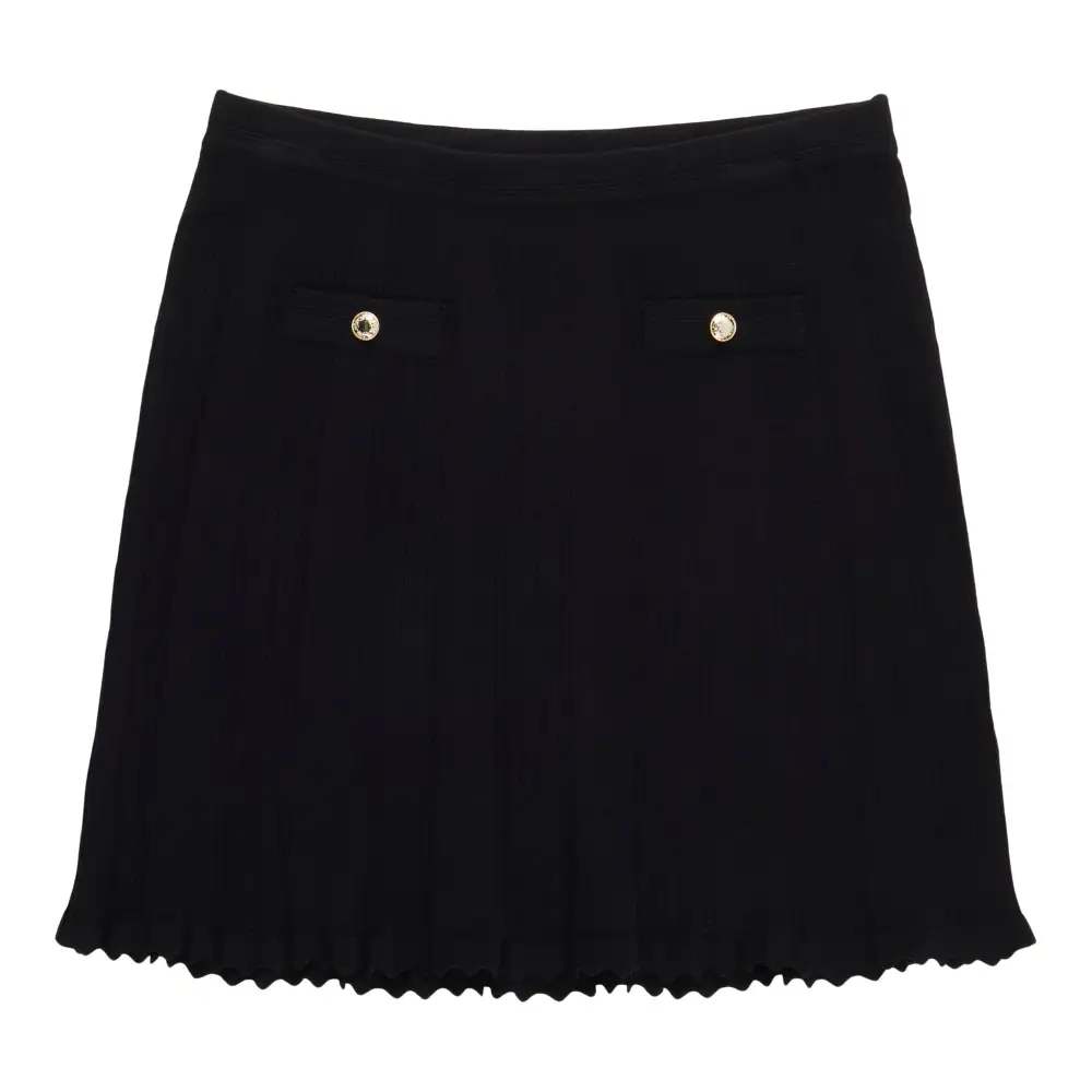 Pointelle Stretch Knit Skirt