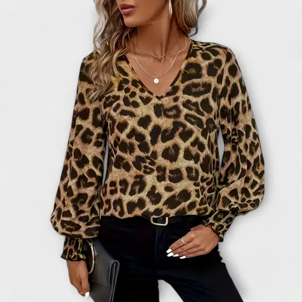 Leopard Print Everyday Blouse
