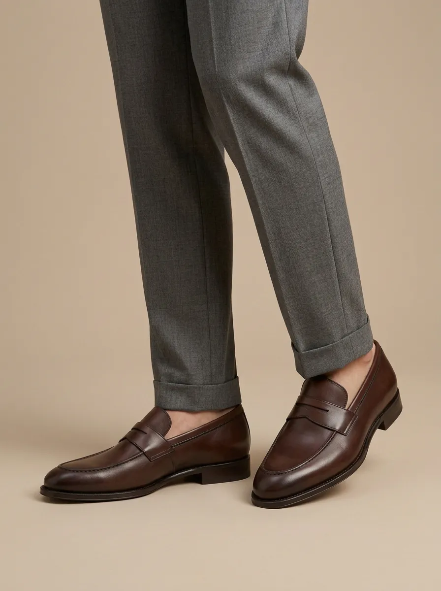 Men's Everyday Classic Leather Penny Loafers