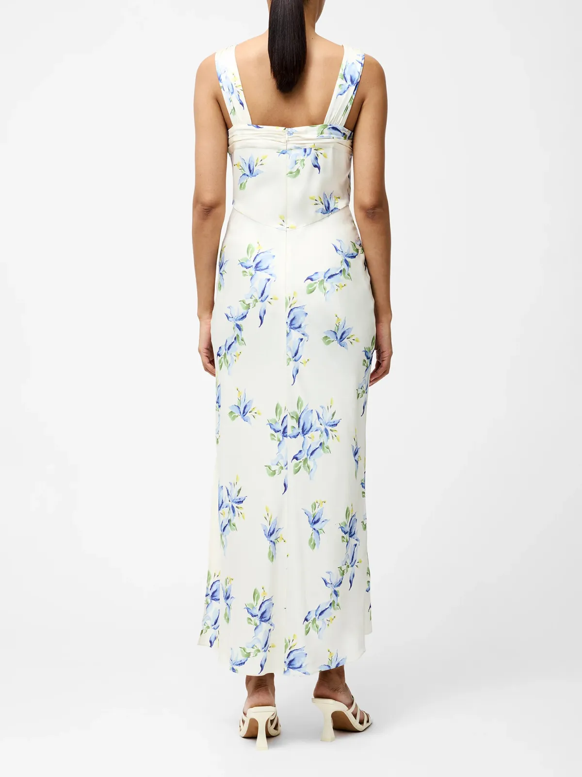 Charming High Waist V-Neck Printed Dress