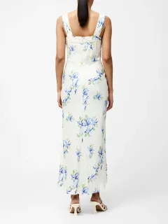 Charming High Waist V-Neck Printed Dress