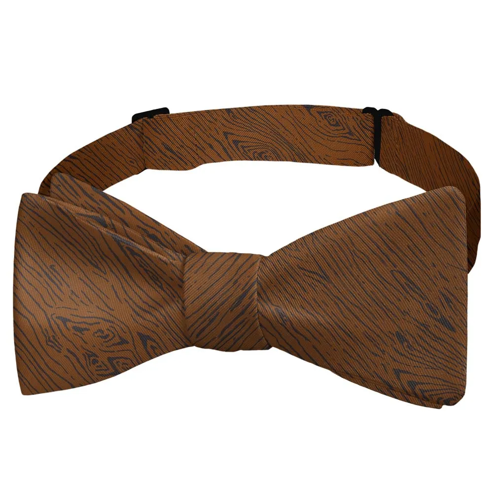 Woodgrain Pattern Bow Tie