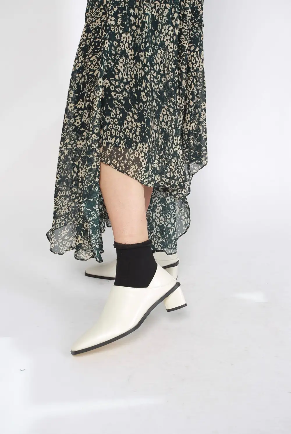 Balanced Faux Leather Everyday Heels
