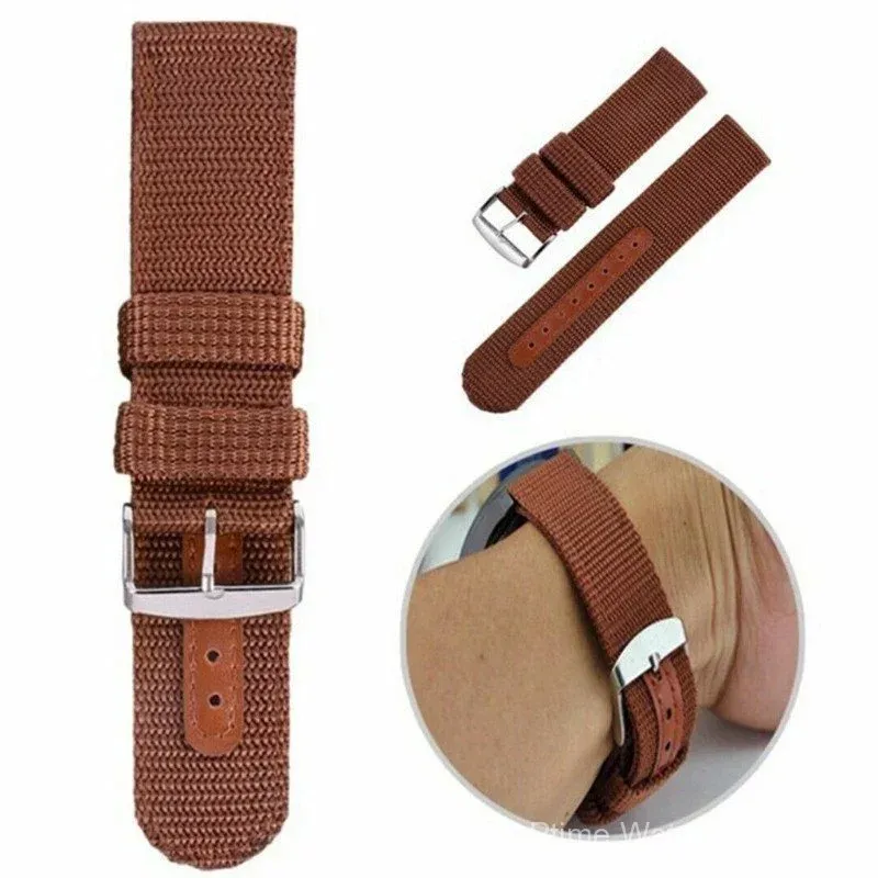 Nylon Watch Strap Replacement Band – Adjustable Woven Sport Wristband