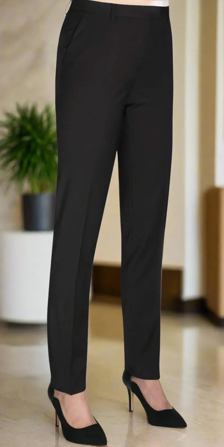 Women's Slim Leg Tailored Fit Stretch Suit Trousers