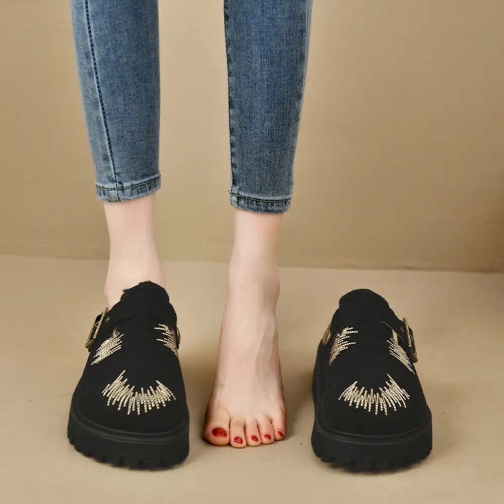 Platform Round Toe Loafers