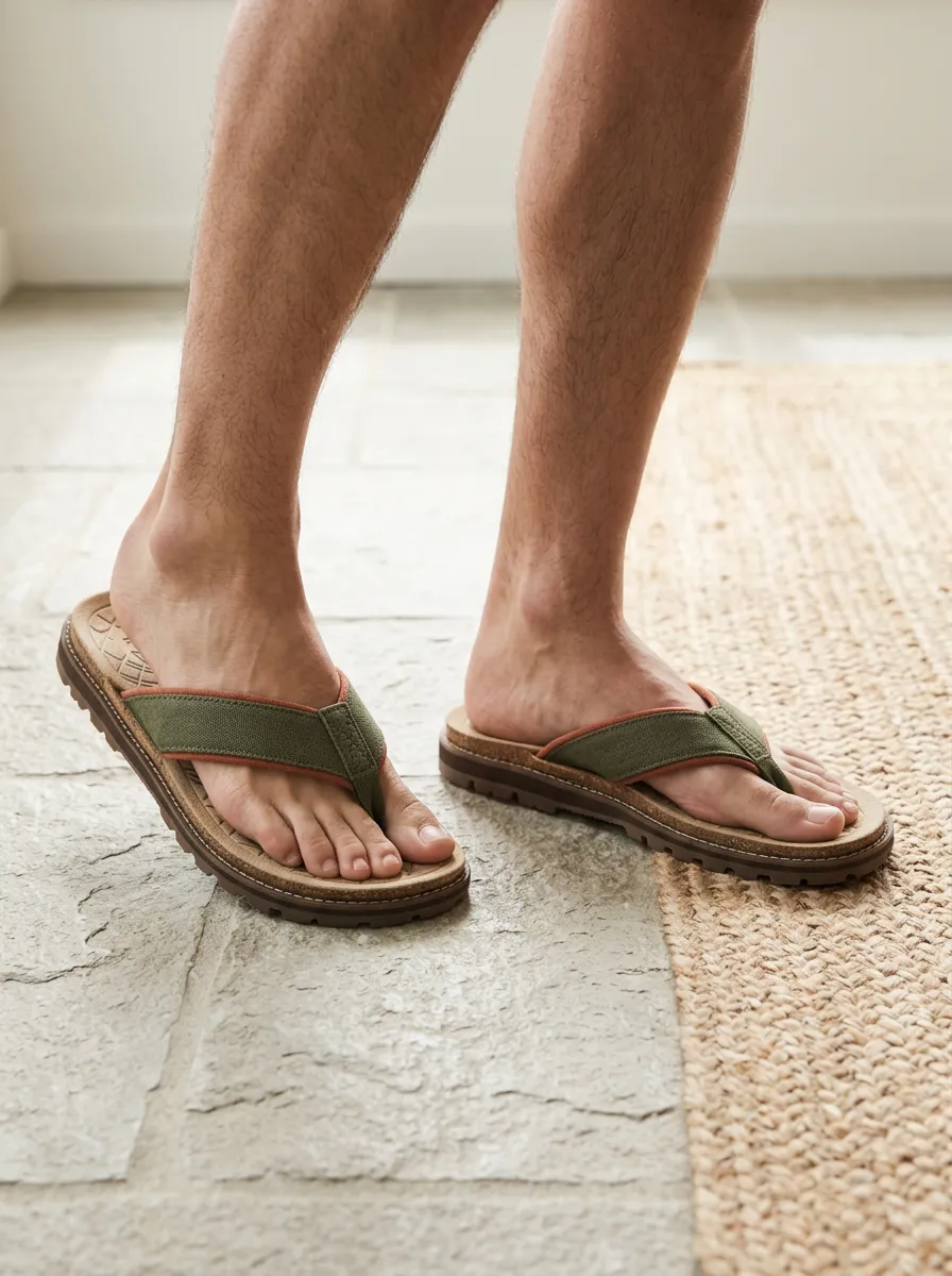 Men's Relaxed Casual Outdoor Patterned Flip Flops
