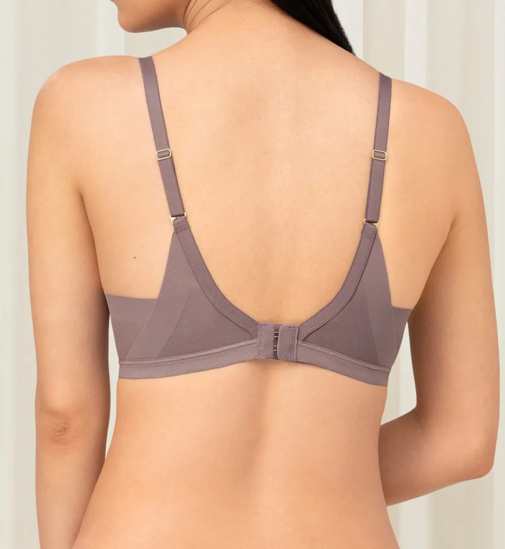 Women's Airy-Feel Non-Wired Push-Up Mesh Lightweight Bra