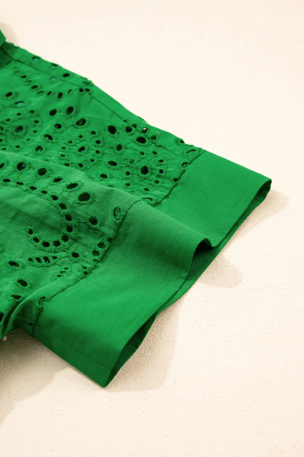 Embroidered Eyelet Mini Dress
