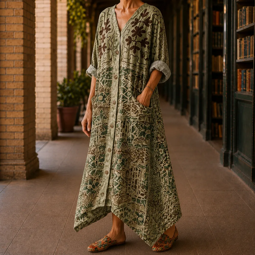 Handkerchief Printed Casual Dress