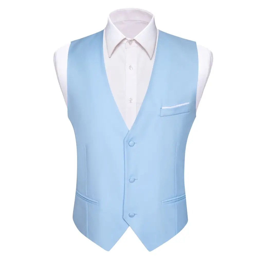 V Neck Casual Silk Dress Vest