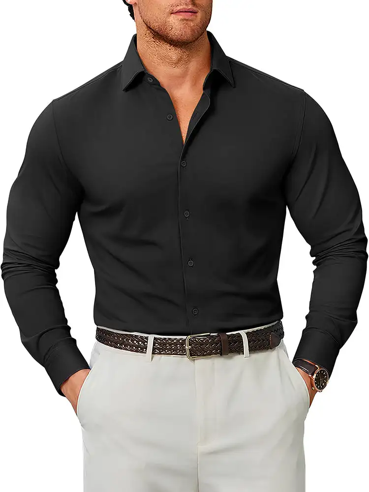 Smooth Weave Formal Cut Dress Shirt