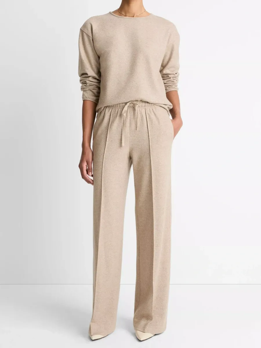 Drawstring Wide-Leg Pants