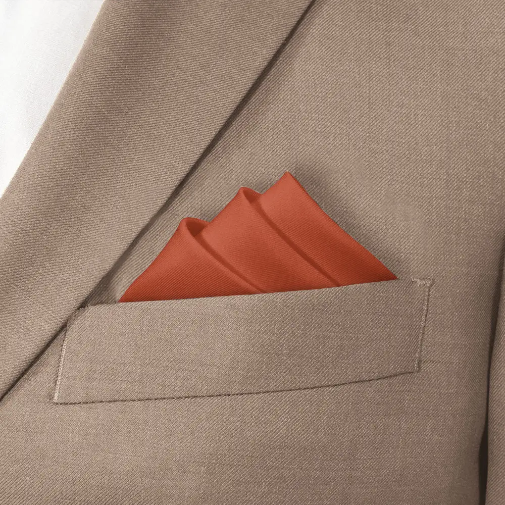 Crisp Minimal Solid Pocket Square