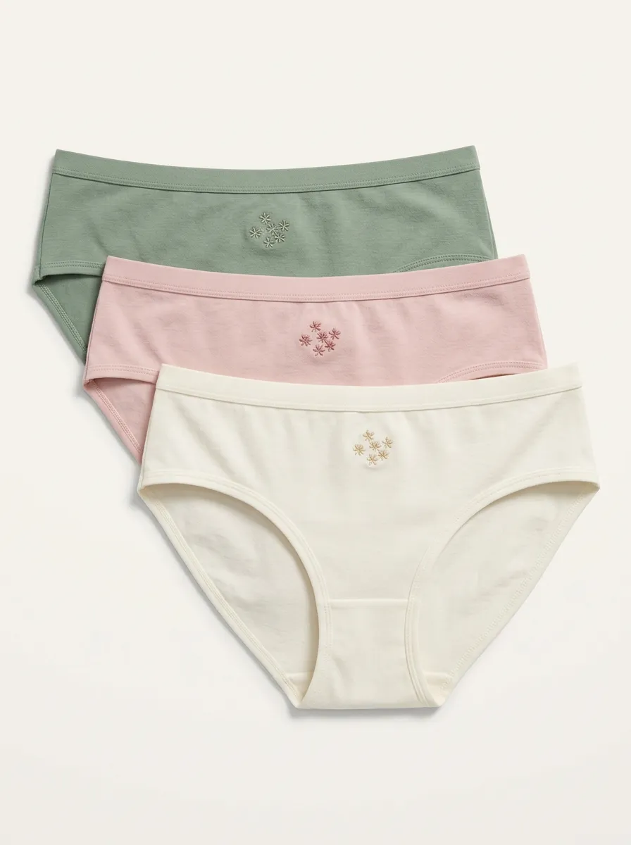 Women's Floral Briefs Three Pack