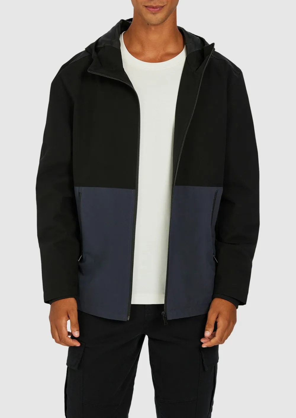 Men's Classic And Versatile CSteel Blue Jacket
