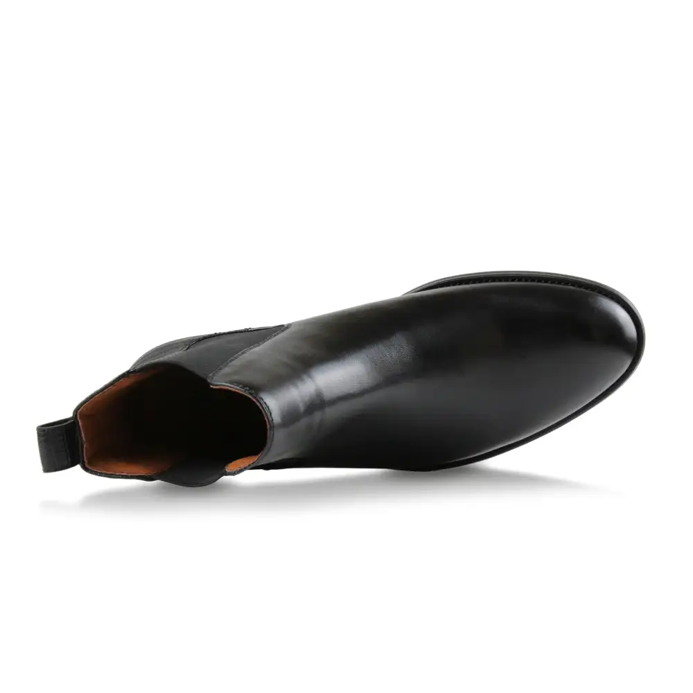 Refined Faux-Leather Slip-On Elastic-Side Chelsea Boots