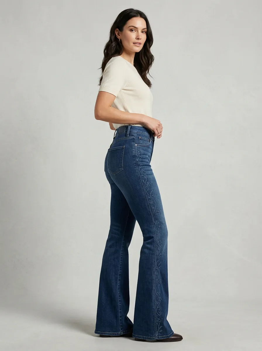 Women's High Waist Casual Denim Jeans