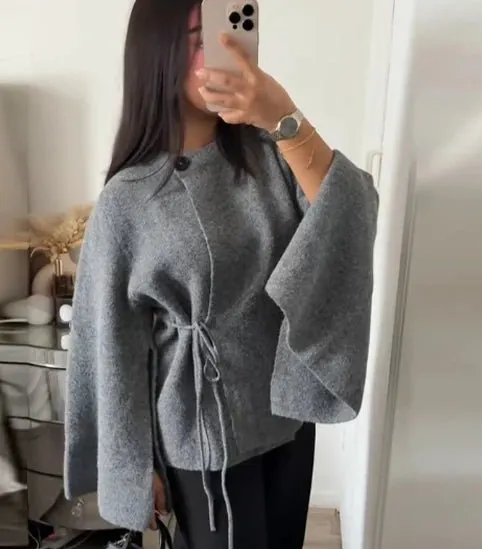 Slit Batwing Cardigan