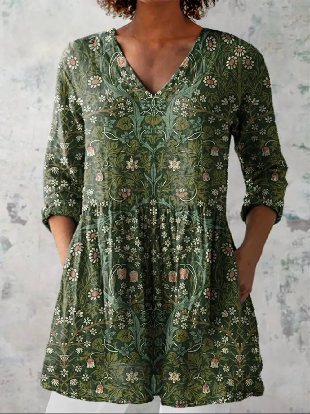Addison Long Blouse With
