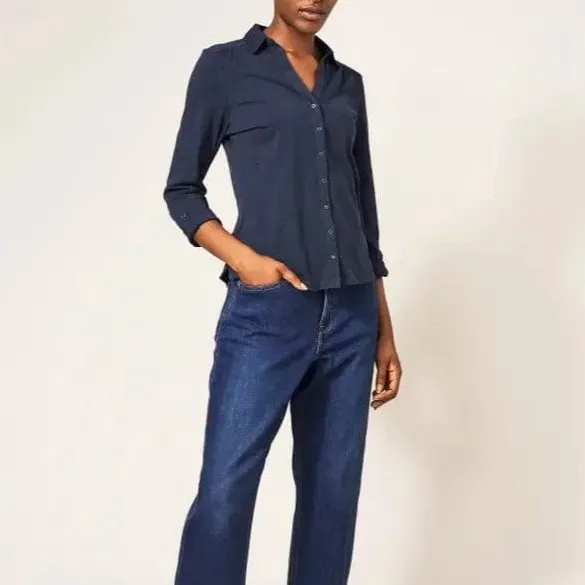 Jersey Check Cotton Women's Shirt