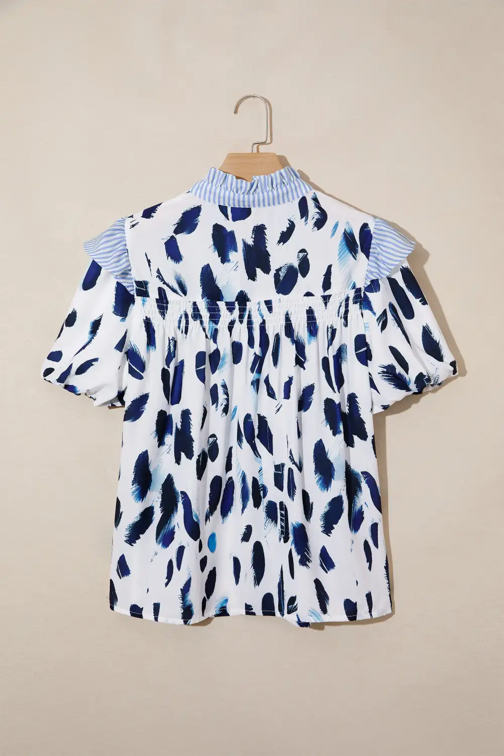Women's Striped Abstract Print Animal Print Top