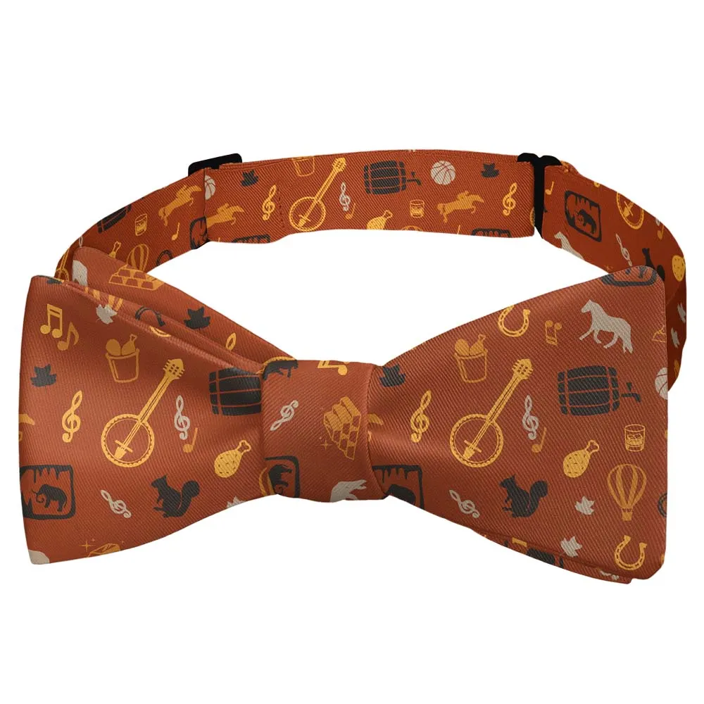 Horses Heritage Motif Bow Tie