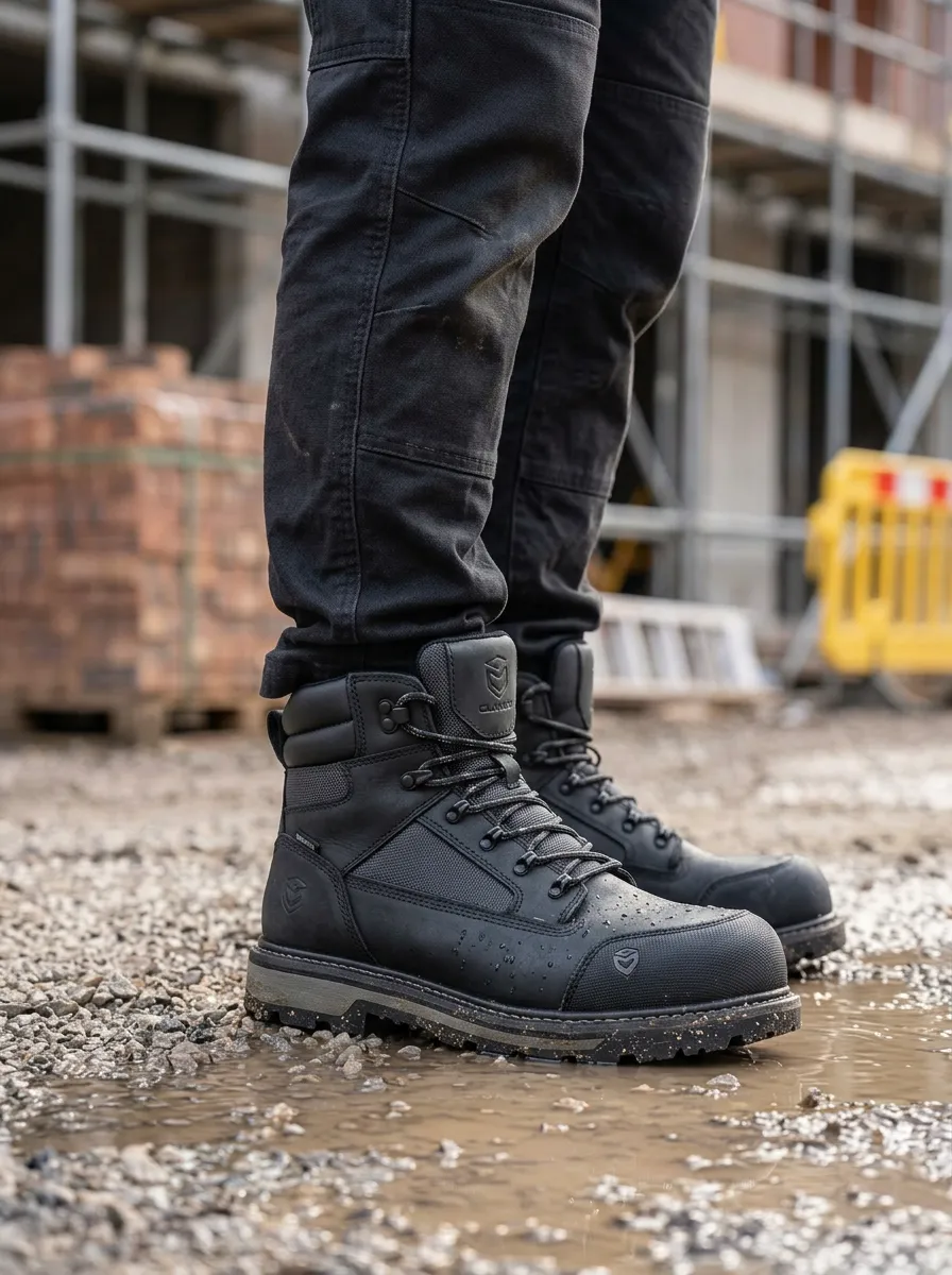 Tactical-Inspired Workwear Construction Men's Waterproof Work Boots