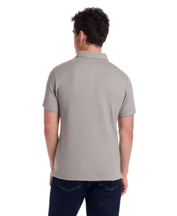 Men's Classic Waffle Polo Shirt