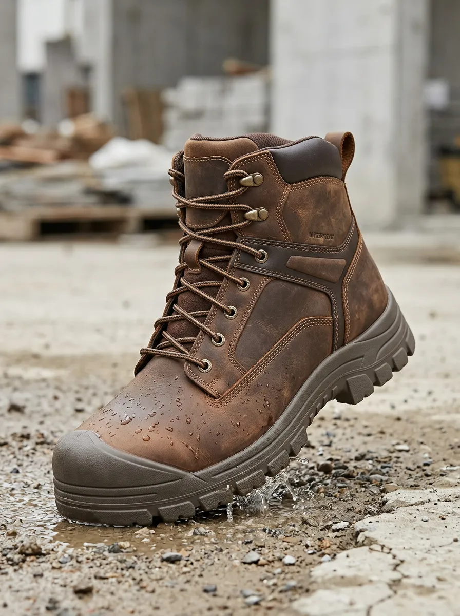 Smart Casual Construction Utility Look Men' Waterproof Work Boots
