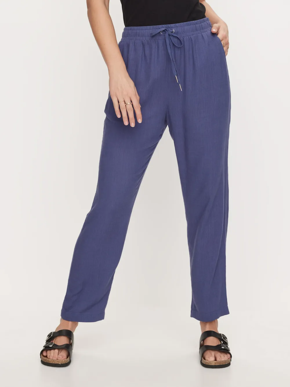 Breathable Linen Wide-Leg Pants
