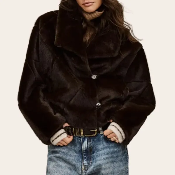 Faux-Fur Longline Women's Coat