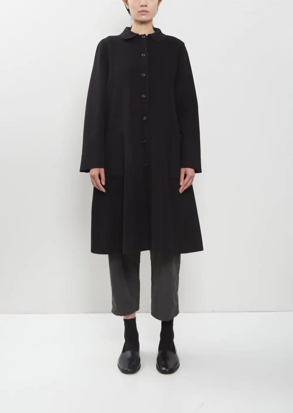 Women's Rounded Cashmere Oversized Coat